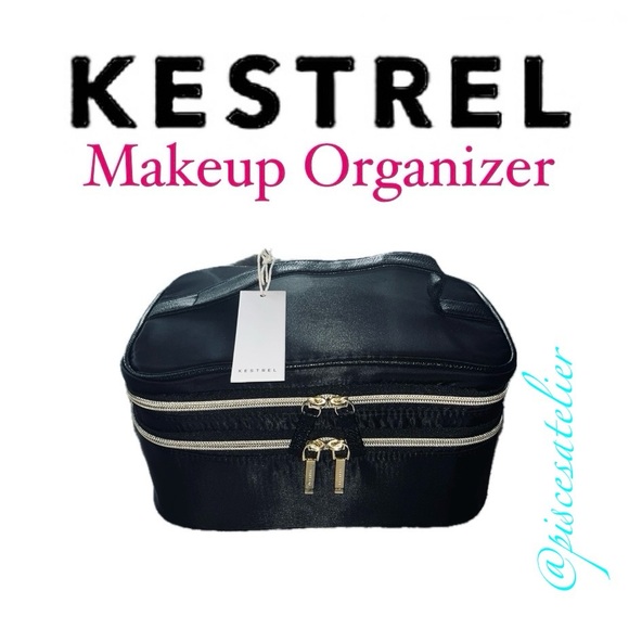 Kestrel Black Double Zip Train Makeup Case - Picture 7 of 8